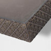 Large Rustic Embossed Wood Floating Wall Shelf - Black